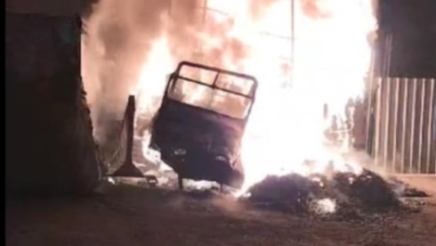 Bolu'da sanayi sitesindeki iş yeri yandı