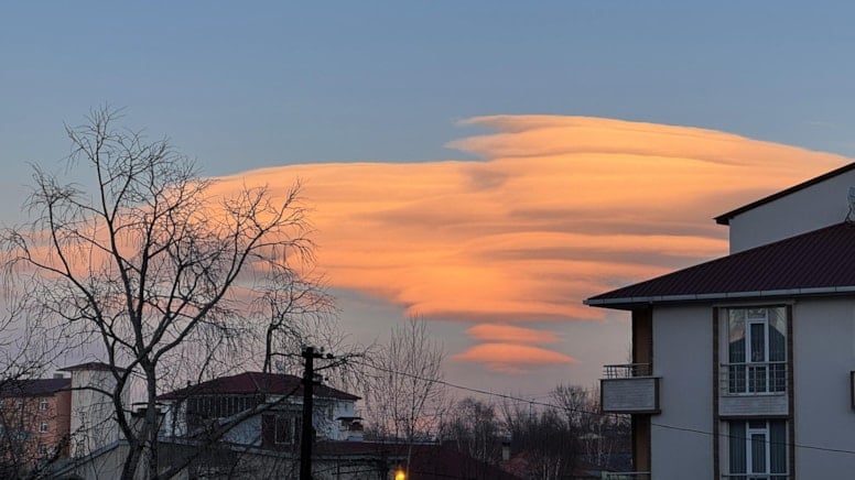 Ardahan semalarında mercek bulutları görüldü
