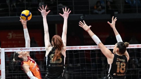 VakıfBank, Galatasaray'a set vermedi