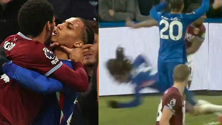 Futbolun kalbinde çılgın kavga! Tutup yere fırlattı, boğazını sıktı!